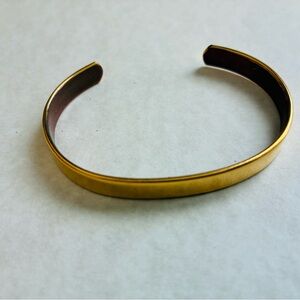 Elegant Vintage Sabona Gold-Tone Women's Therapeutic Copper-Gold Cuff Bracelet